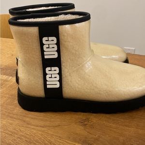 UGG clear boots size 9
